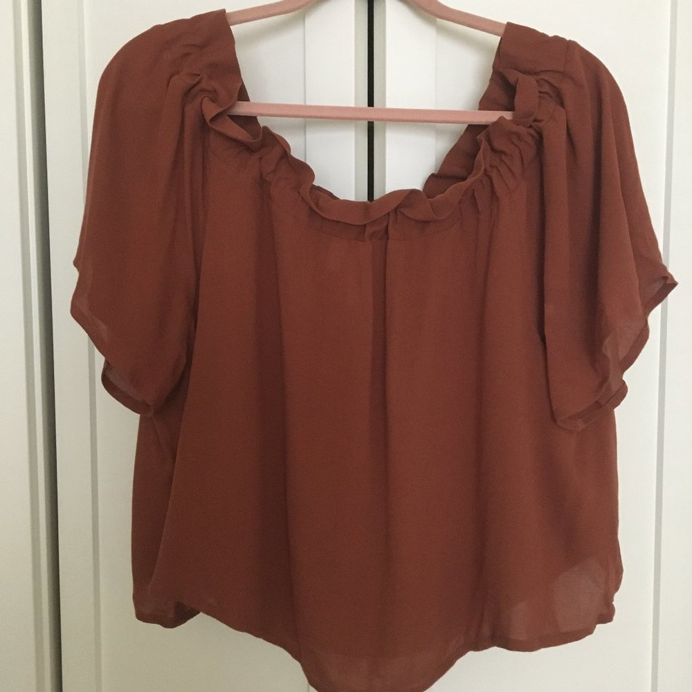 Nordstrom Off-the-shoulder ruffled top